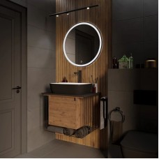 Комплект мебели дуб веллингтон/черный матовый 70 см Grossman Винтаж 107007 + GR-4041BW + 97070