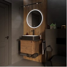 Комплект мебели дуб веллингтон/черный матовый 70 см Grossman Винтаж 107007 + GR-4043BW + 97070