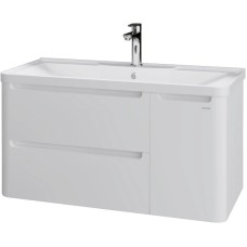 Комплект мебели белый глянец 100,1 см Grossman Адель 1010001 + 4627173210263 + 2010004