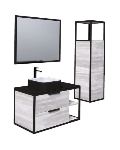 Комплект мебели шанико/черный 90 см Grossman Лофт 109002 + GR-4042BW + 209001