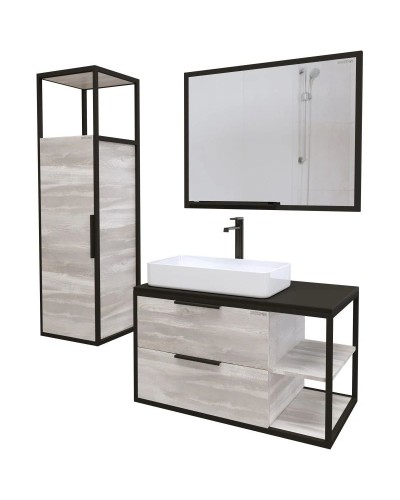 Комплект мебели шанико/черный 90 см Grossman Лофт 109002 + GR-3031 + 209001