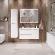 Комплект мебели белый глянец 90,1 см Grossman Адель 109003 + 4627173210256 + 209004