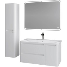 Комплект мебели белый глянец 90,1 см Grossman Адель 109003 + 4627173210256 + 209004