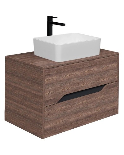 Комплект мебели дуб винтаж/графит 80 см Grossman Лайф 108015 + GR-3016 + 208008