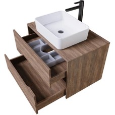 Комплект мебели дуб винтаж/графит 80 см Grossman Лайф 108015 + GR-3016 + 208008