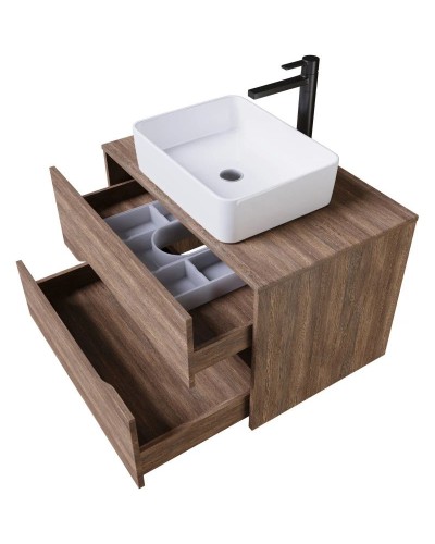 Комплект мебели дуб винтаж/графит 80 см Grossman Лайф 108015 + GR-3016 + 208008