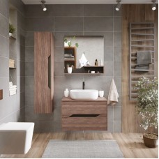 Комплект мебели дуб винтаж/графит 80 см Grossman Лайф 108015 + GR-3020 + 208008