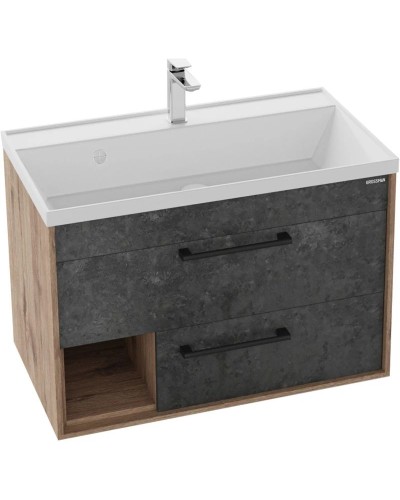 Комплект мебели дуб веллингтон/бетон 80,2 см Grossman Реал 108009 + 4627173210188 + 128070