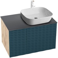 Комплект мебели дуб веллингтон/бриз матовый 80 см Grossman Альба 108012 + GR-3020 + 208005