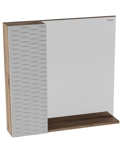 Комплект мебели дуб веллингтон/белый матовый 80 см Grossman Альба 108011 + GR-3015 + 208006