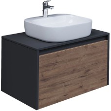 Комплект мебели дуб веллингтон/графит 70 см Grossman Смарт 107009 + GR-3028 + 207005