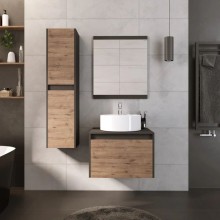 Комплект мебели дуб веллингтон/графит 60 см Grossman Смарт 106009 + GR-3012 + 206005