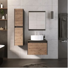 Комплект мебели дуб веллингтон/графит 60 см Grossman Смарт 106009 + GR-3012 + 206005