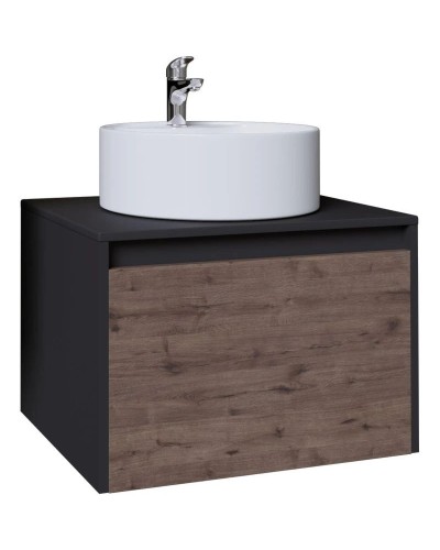 Комплект мебели дуб веллингтон/графит 60 см Grossman Смарт 106009 + GR-3012 + 206005