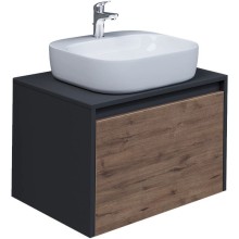 Комплект мебели дуб веллингтон/графит 60 см Grossman Смарт 106009 + GR-3028 + 206005