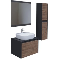 Комплект мебели дуб веллингтон/графит 60 см Grossman Смарт 106009 + GR-3028 + 206005