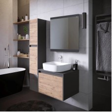 Комплект мебели дуб веллингтон/графит 60 см Grossman Смарт 106009 + GR-3028 + 206005