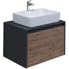 Комплект мебели дуб веллингтон/графит 60 см Grossman Смарт 106009 + GR-3017 + 206005