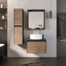 Комплект мебели дуб веллингтон/графит 60 см Grossman Смарт 106009 + GR-3012 + 206007