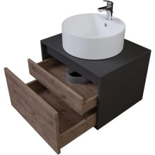 Комплект мебели дуб веллингтон/графит 60 см Grossman Смарт 106009 + GR-3012 + 206007