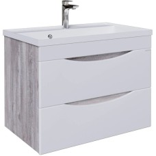 Комплект мебели бетон пайн/белый глянец 80,2 см Grossman Талис 108014 + 4627173210188 + 208009