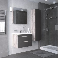 Комплект мебели бетон пайн/графит матовый 80,2 см Grossman Талис 108013 + 4627173210188 + 208009