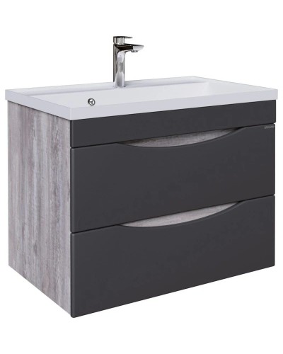 Комплект мебели бетон пайн/графит матовый 80,2 см Grossman Талис 108013 + 4627173210188 + 208009