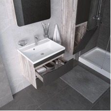 Комплект мебели бетон пайн/графит матовый 80,2 см Grossman Талис 108013 + 4627173210188 + 208009