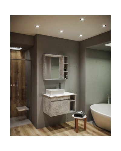 Комплект мебели бетон 80 см Grossman Фалькон 108005 + GR-3016 + 208003