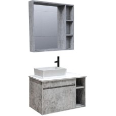 Комплект мебели бетон 80 см Grossman Фалькон 108005 + GR-3016 + 208003