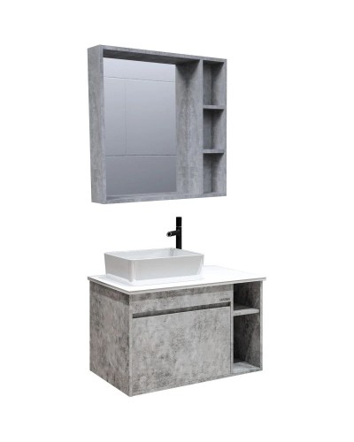 Комплект мебели бетон 80 см Grossman Фалькон 108005 + GR-3016 + 208003