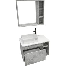 Комплект мебели бетон 80 см Grossman Фалькон 108005 + GR-3016 + 208003