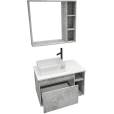 Комплект мебели бетон 80 см Grossman Фалькон 108005 + GR-3016 + 208003
