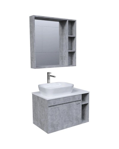 Комплект мебели бетон 80 см Grossman Фалькон 108005 + GR-3020 + 208003