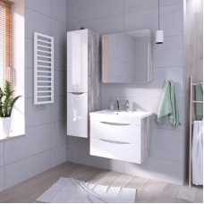 Комплект мебели бетон пайн/белый глянец 70,1 см Grossman Талис 107011 + 4627173210171 + 207006