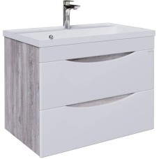 Комплект мебели бетон пайн/белый глянец 70,1 см Grossman Талис 107011 + 4627173210171 + 207006