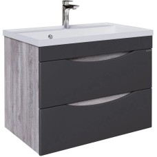 Комплект мебели бетон пайн/графит матовый 70,1 см Grossman Талис 107010 + 4627173210171 + 207006