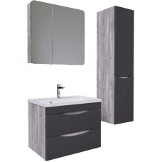 Комплект мебели бетон пайн/графит матовый 70,1 см Grossman Талис 107010 + 4627173210171 + 207006