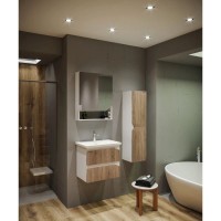 Комплект мебели дуб сонома/белый глянец 61 см Grossman Инлайн 106003 + 16413 + 206002