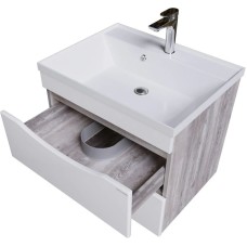 Комплект мебели бетон пайн/белый глянец 60,3 см Grossman Талис 106010 + 4627173210164 + 206006