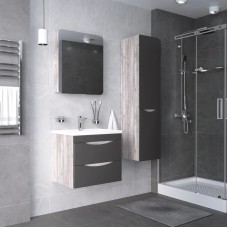 Комплект мебели бетон пайн/графит матовый 60,3 см Grossman Талис 106008 + 4627173210164 + 206006