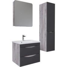 Комплект мебели бетон пайн/графит матовый 60,3 см Grossman Талис 106008 + 4627173210164 + 206006