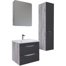 Комплект мебели бетон пайн/графит матовый 60,3 см Grossman Талис 106008 + 4627173210164 + 206006