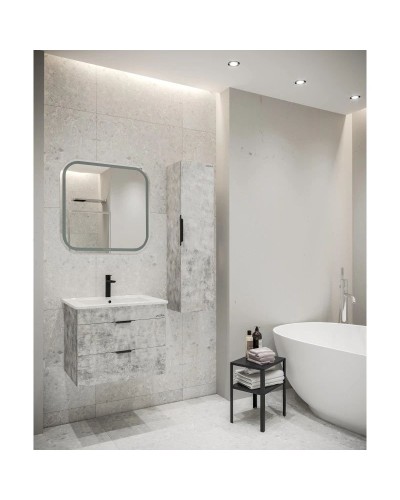 Комплект мебели бетон 66 см Grossman Кросс 106501 + Y18296 + 555800