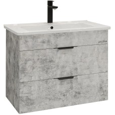 Комплект мебели бетон 66 см Grossman Кросс 106501 + Y18296 + 555800