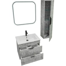 Комплект мебели бетон 66 см Grossman Кросс 106501 + Y18296 + 555800