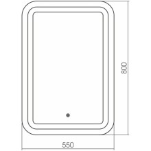 Комплект мебели бетон 66 см Grossman Кросс 106501 + Y18296 + 555800