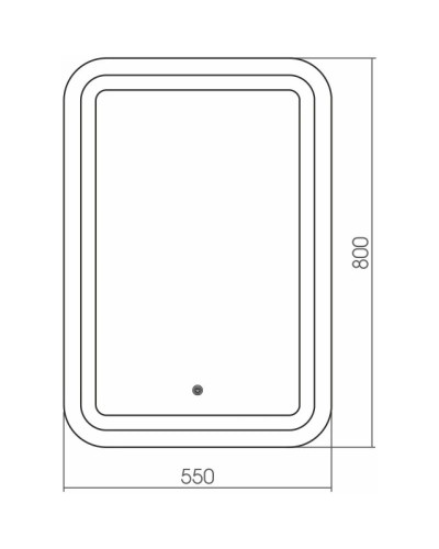 Комплект мебели бетон 66 см Grossman Кросс 106501 + Y18296 + 555800