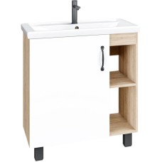 Комплект мебели дуб сонома/белый матовый 71 см Grossman Флай 107001 + 15840 + 207001