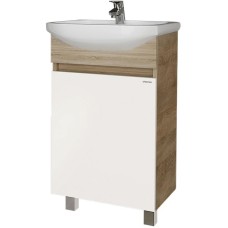 Комплект мебели дуб сонома/белый глянец 51 см Grossman Поло 105004 + 659 + 204701